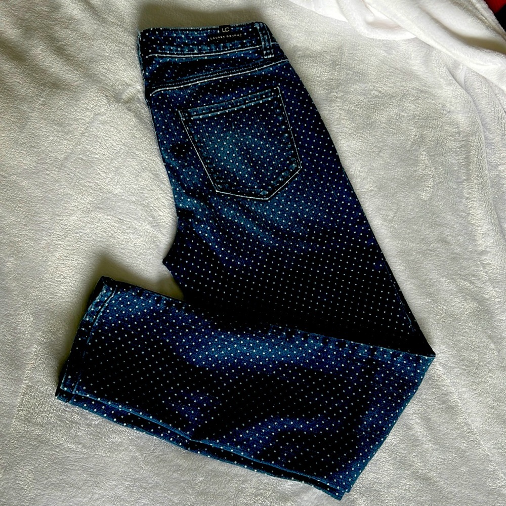 LC Lauren Conrad polka dot jeans